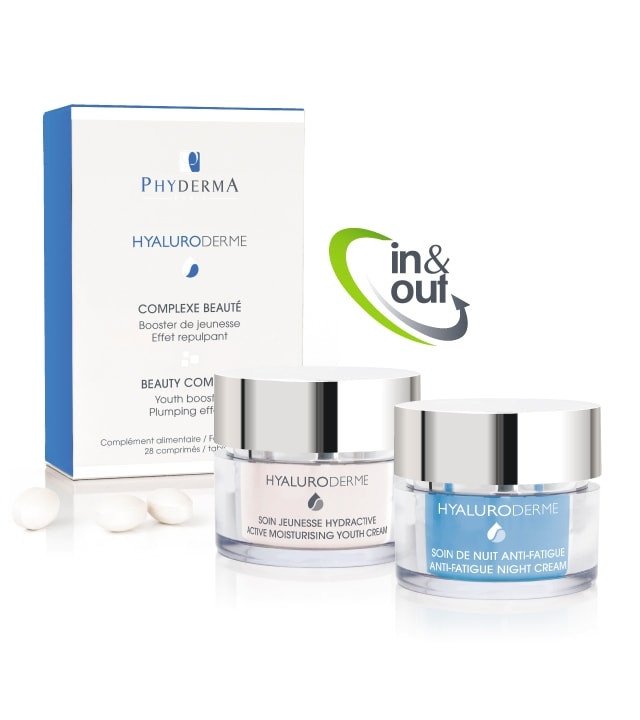 Routine Beaute In&Out Hydratation anti-age Jour et Nuit Hyaluroderme