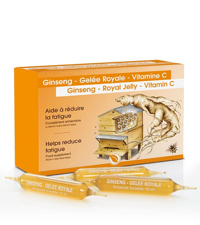 Ampoules Ginseng Gelée Royale Vitamine C 20x10 ml Vital Beauty